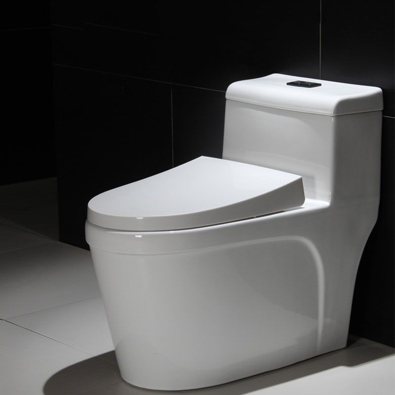 All-In-One Elongated Toilet Dual Flush Siphon Jet Water Saving Toilet with Toilet Seat