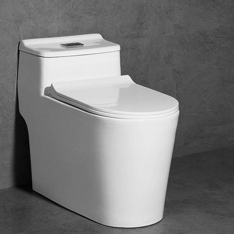 Traditional Cotton White Urine Toilet Siphon Jet Toilet Bowl with Toilet Seat