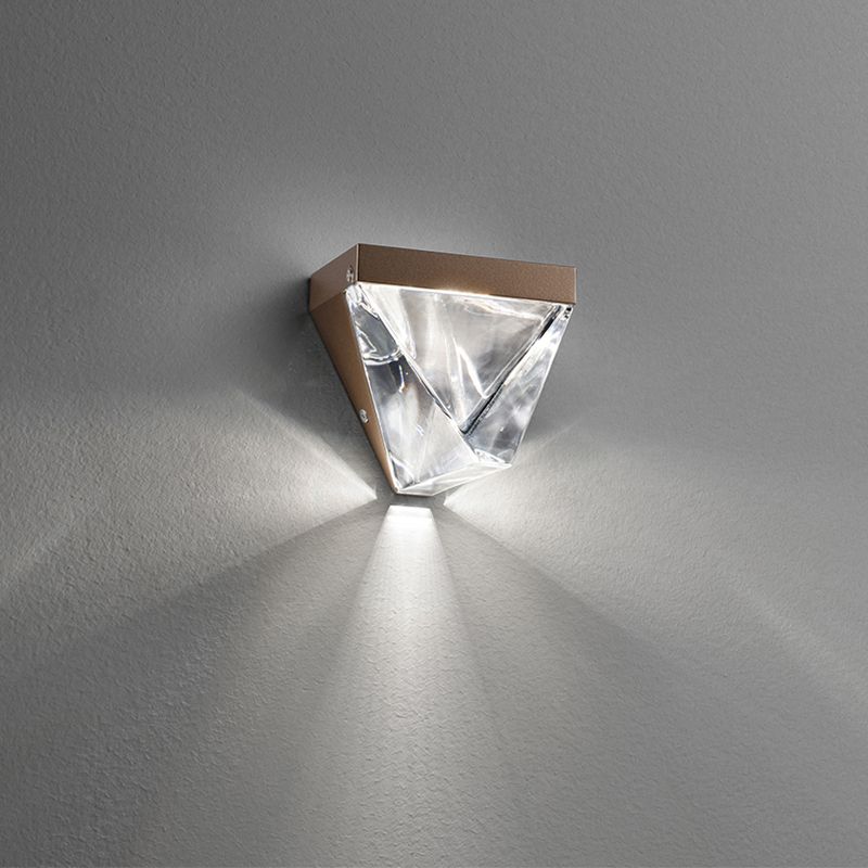Modern Minimalist Geometric Wall Lighting Fixtures Crystal 1 Light Wall Sconces for Bedroom