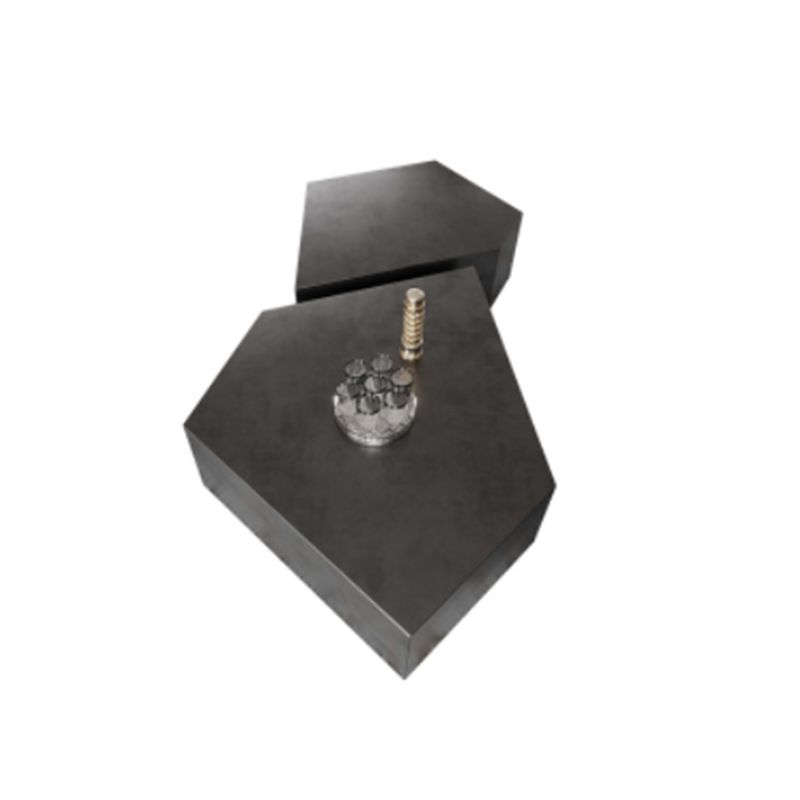 Abstract Shape Base Design Stainless Steel Hussey/bronze Free Shape Coffee Table