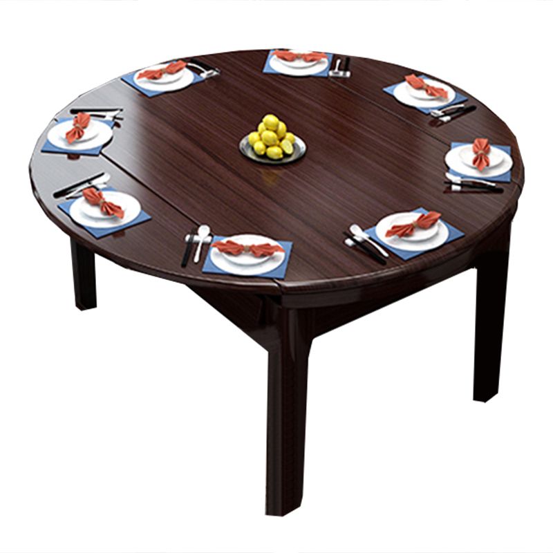 Modern Foldable Dining Table for Home Solid Wood Dinette Table