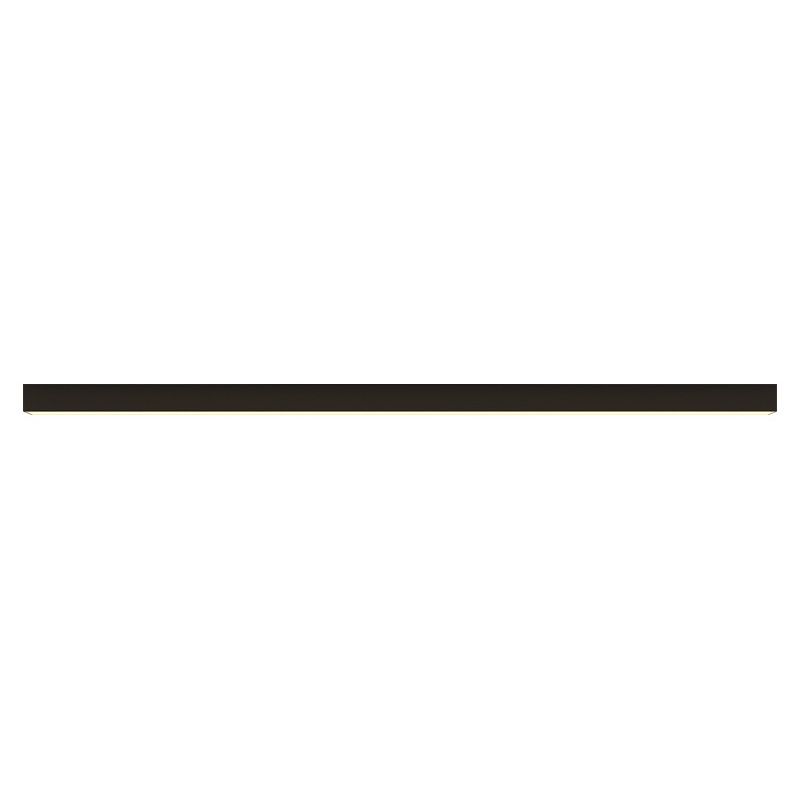 Linear Shape Flush Lights Modern Style Metal 1 Light Flush Mount in Black