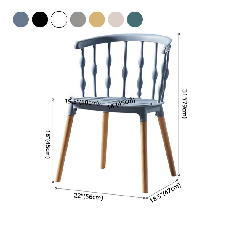 Estilo moderno que cena la silla de madera del brazo lateral del respaldo de la cocina de la silla