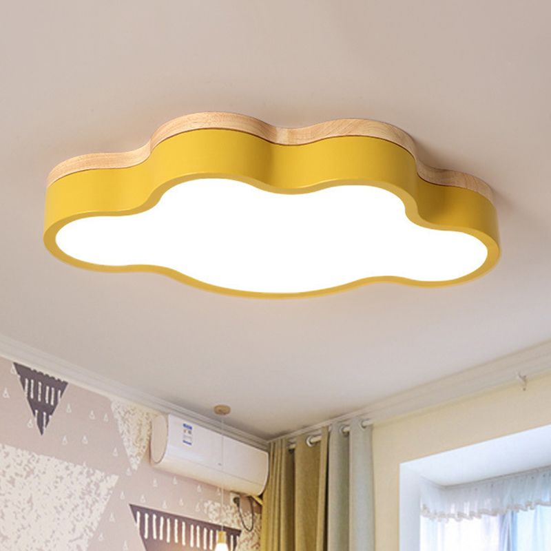 Cloud Flush Mount Lights Modernist Acrylic Ceiling Mount Light Fixture for Bedroom
