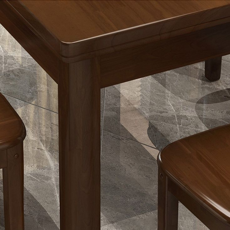 Traditional Standard Solid Wood Top Dining Room Set of Rectangle Shape for Kitchen Table Set