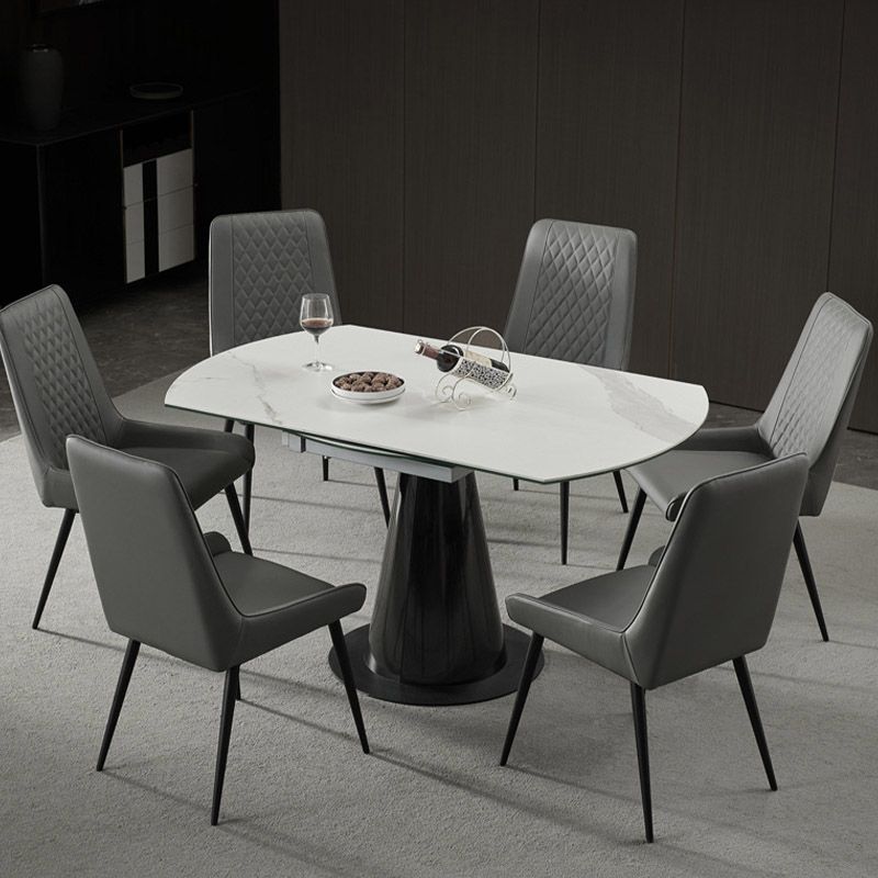 Industrial Upholstered Arm Dining Chair Kitchen Parsons Side Chair