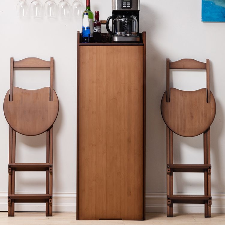Bamboo Bar Table Folding Dining Table for Kitchen Living Room