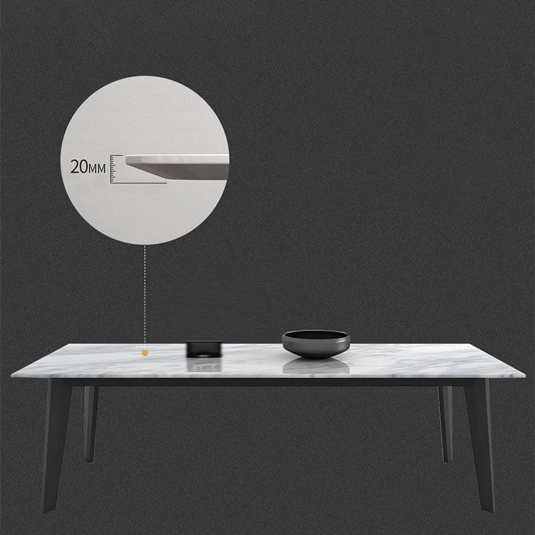 Contemporary 1/2/4/5/6 Pieces Dining Set Marble Dining Room Set for Home Use