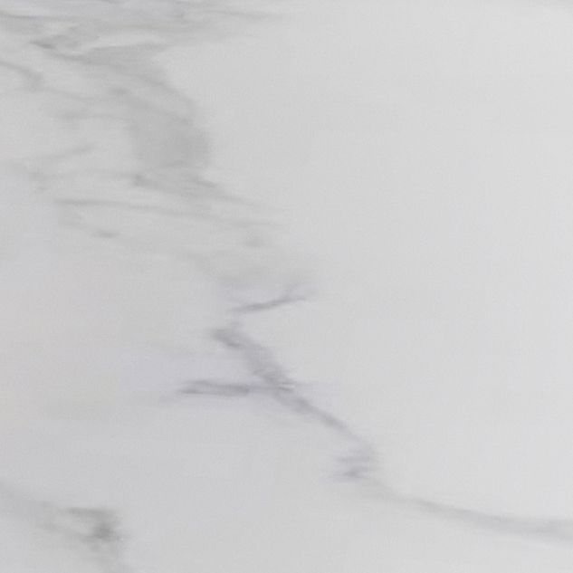 Modern White Stone Top Bistro Table with Acrylic Base for Small Places