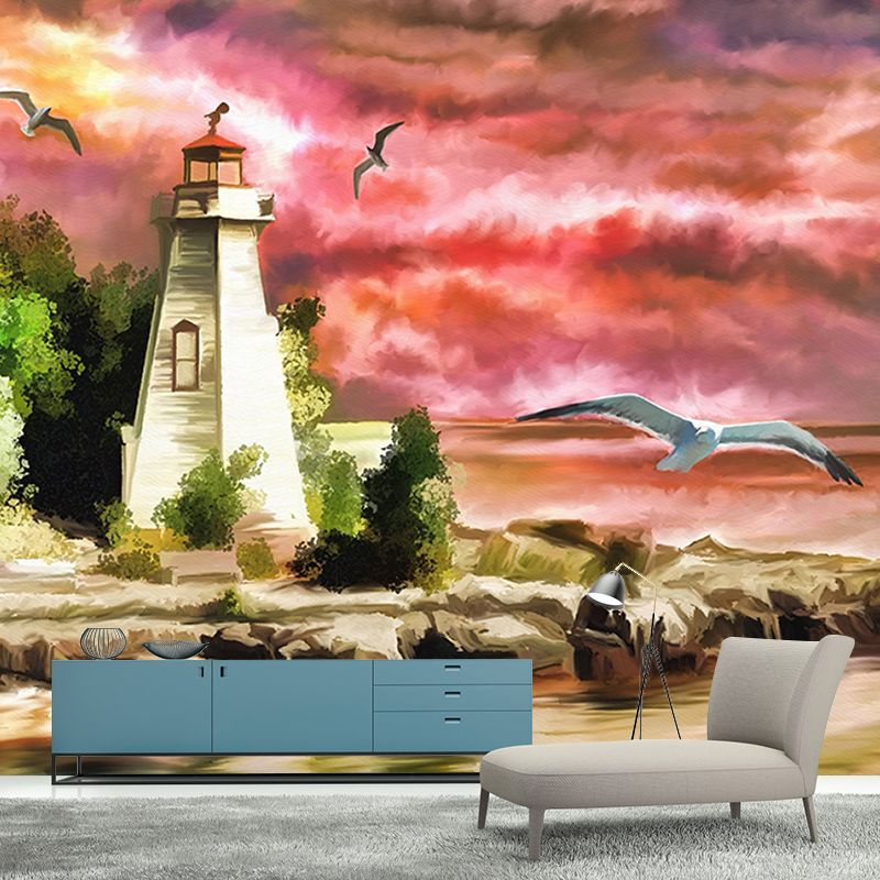 Stain Resistant Classic Wall Mural Decorative Art Illustration Living Room Murals