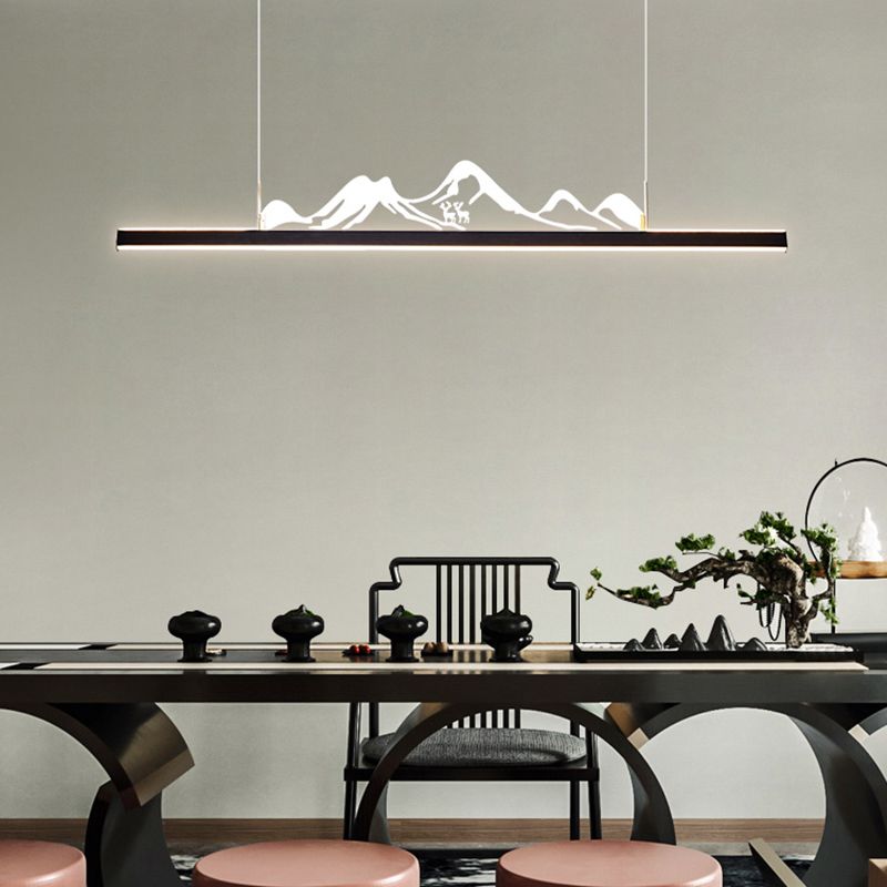 Iluminación moderna de iluminación LED acrílico Luz de luz para comedor para comedor