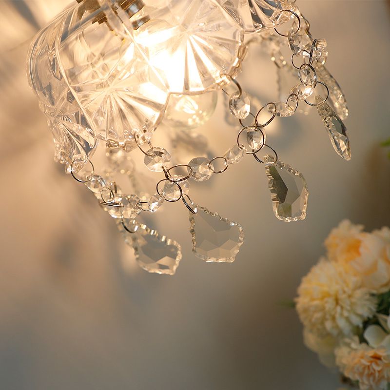 1-Light Modern Nordic Gold Wall Lights Glass Wall Mounted Lamps for Bedroom