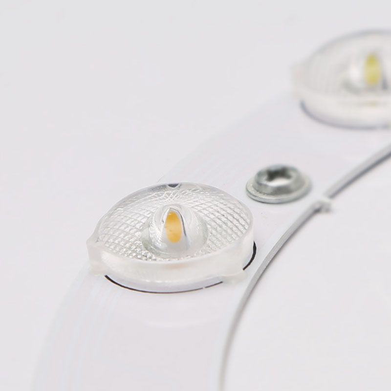 Silver Circular LED Flush Mount in Modern Luxury Style Wrought Iron Ceiling Light with Crystal Shade