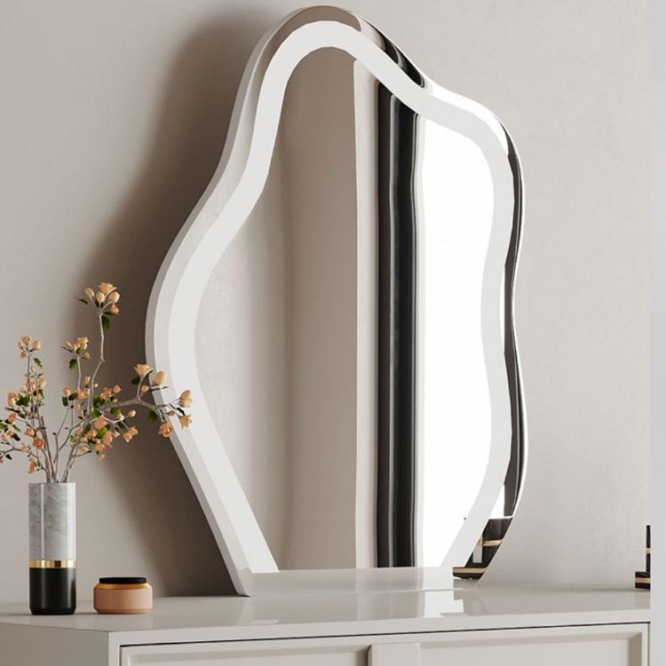 Standing White Makeup Vanity Desk Bedroom Vanity Dressing Table Set