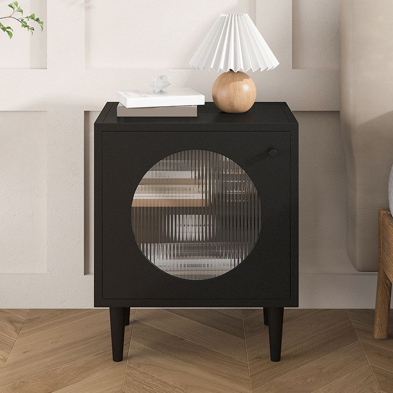 Industrial Accent Table Nightstand Antique Finish Bedside Cabinet
