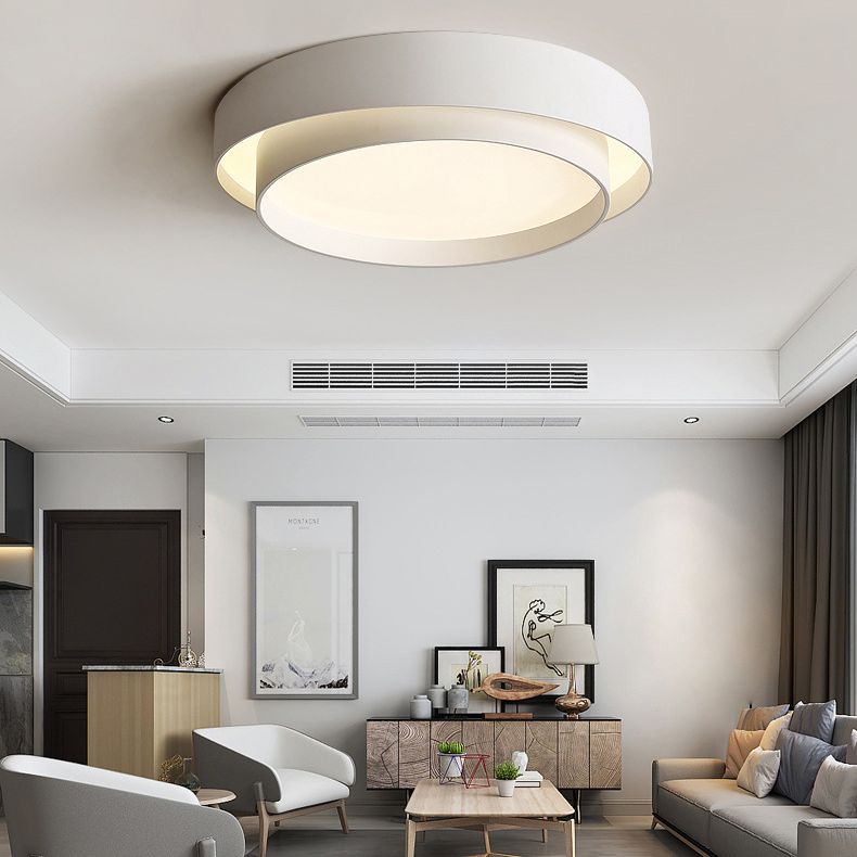 Ultra-thin LED Lamp Flush Mount Ceiling Light with Iron Art for Corridor
