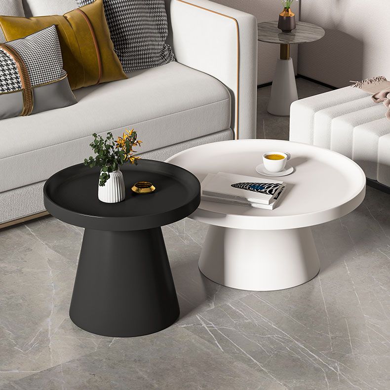 Metal Accent Side Table Table Pedestal Tray Top Side End Snack Table