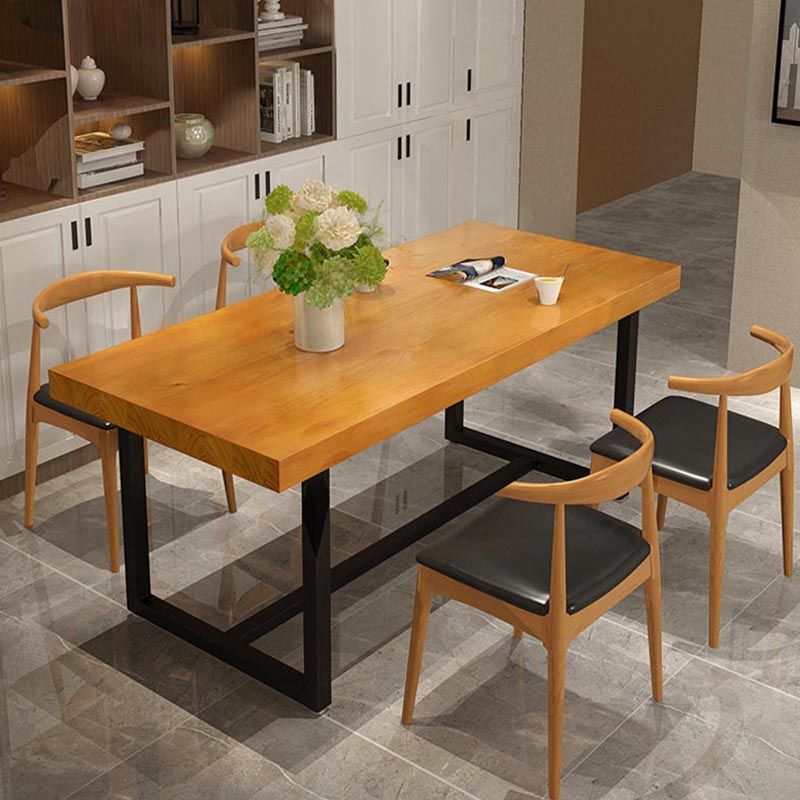 Modern 1/5 Pieces Dining Set Rectangle Wood Dining Table for Kitchen Dining Room
