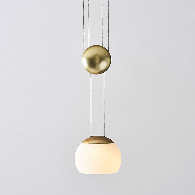 Hemisphere Frosted Glass Anhänger Light Kit Neuheit postmoderne einzeln