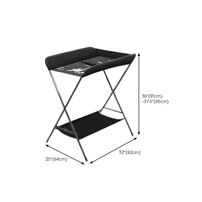 Flat Top Baby Changing Table Portable Changing Table with Safety Rails
