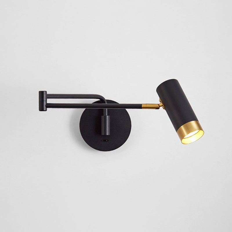 Aluminum Minimalism Wall Light Sconces Swing Arm Wall Mounted Light for Bedroom