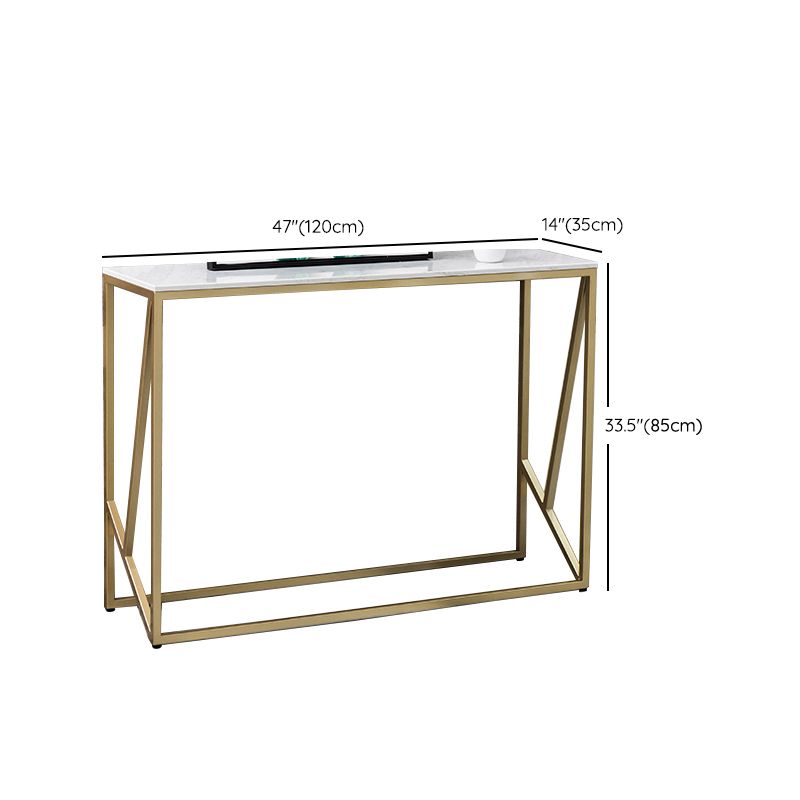 33.46" Tall 1-shelf Console Table Stain Resistant Accent Table for Hall