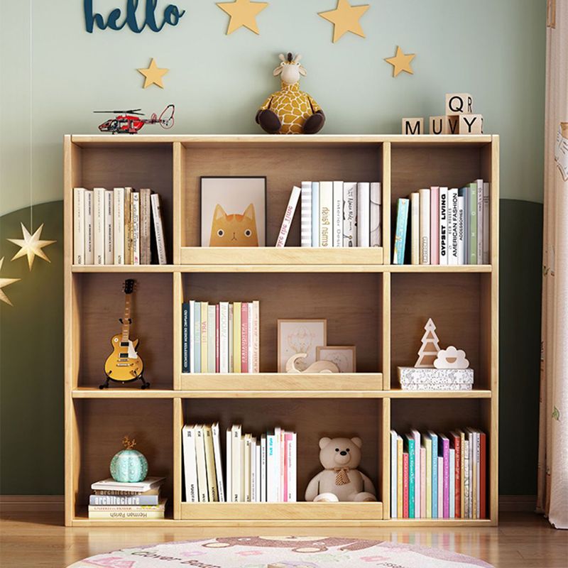 Modern Standard Bookshelf 3 Shelf Wood Closed Back Bookcase 47" H X 12" W