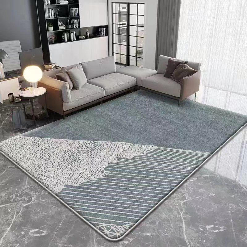 Light Brown Simple Rug Polyester Pattern Area Rug Washable Rug for Home Decor