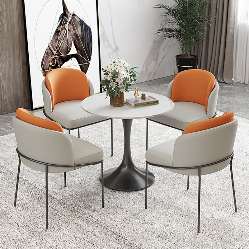 Contemporary 1/3/4/5 Pieces Dining Set Round Dining Room Table Set