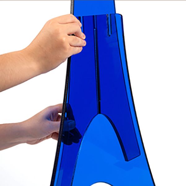 Modernistic Plastic Accent Side Table Round 3 Legs Living Room Corner Table