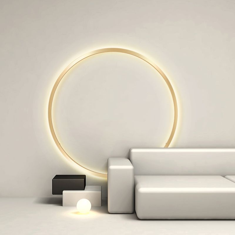 Runde Schatten Metall Wandleuchter moderner Stil mit einem leichten Wand montiertes Licht