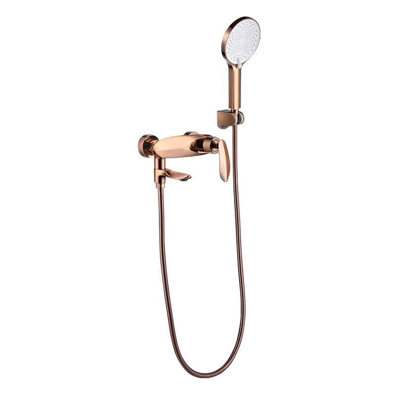 Wall Mounted Modern Round Metal Shower Brass Shower Head Shower Faucet
