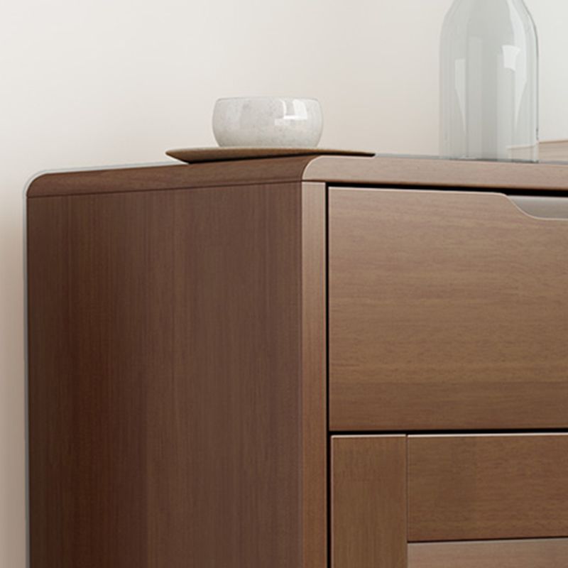 39.37" Tall 2 - Drawer Accent Cabinet Wood Storage Cabinet with 2 Doors