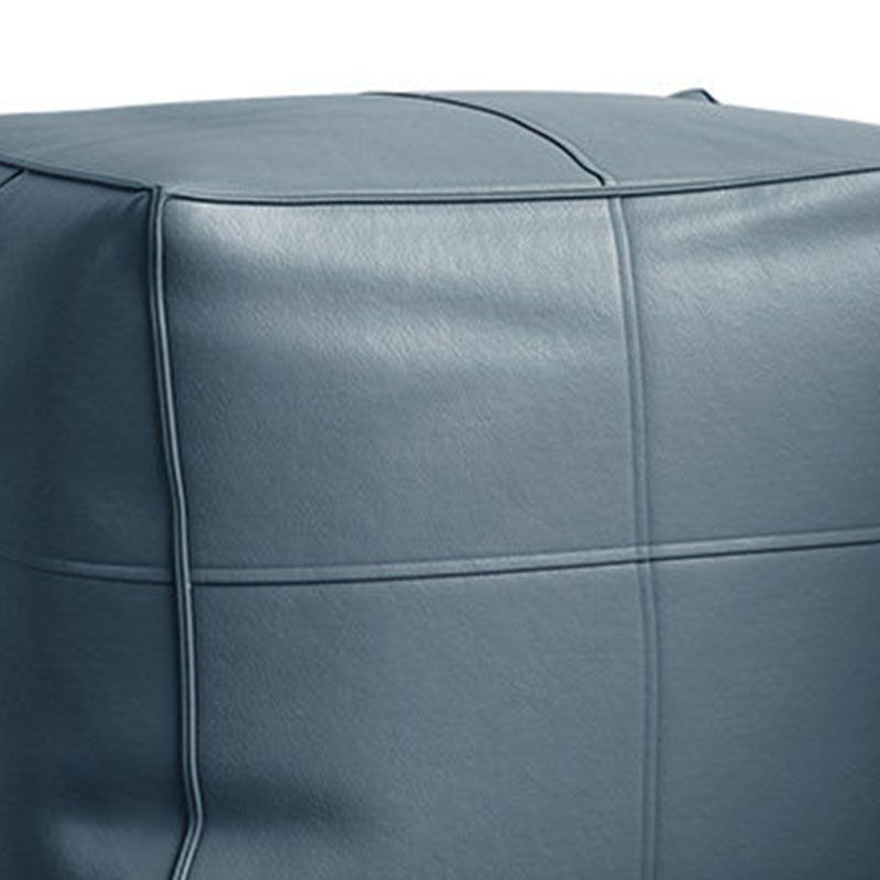 Contemporary Home Square Ottoman Leather Foot Stool without Legs