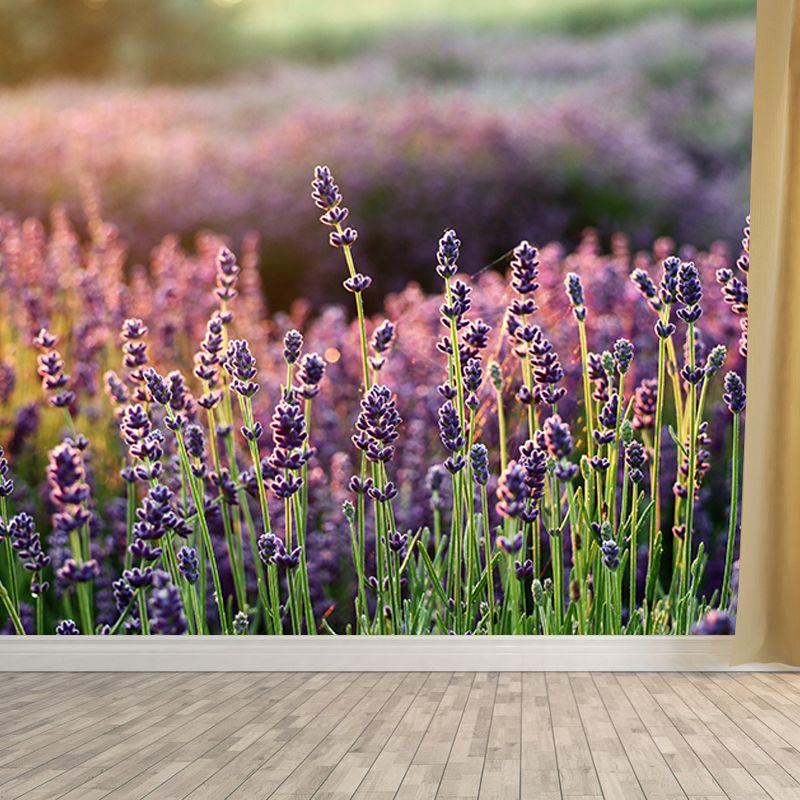 Purple Lavender Wall Decals Removable Mural Wallpaper Bedroom Decorative Art