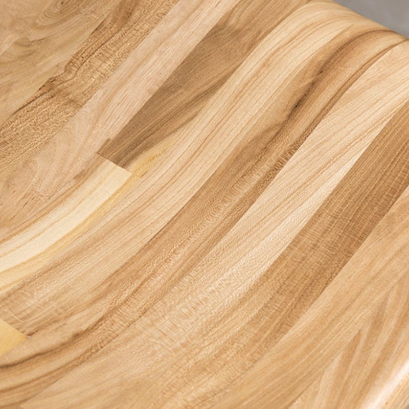 Industrial Backless Armless Counter Stool Pine Wood Bar Stool with Pedal for Bar