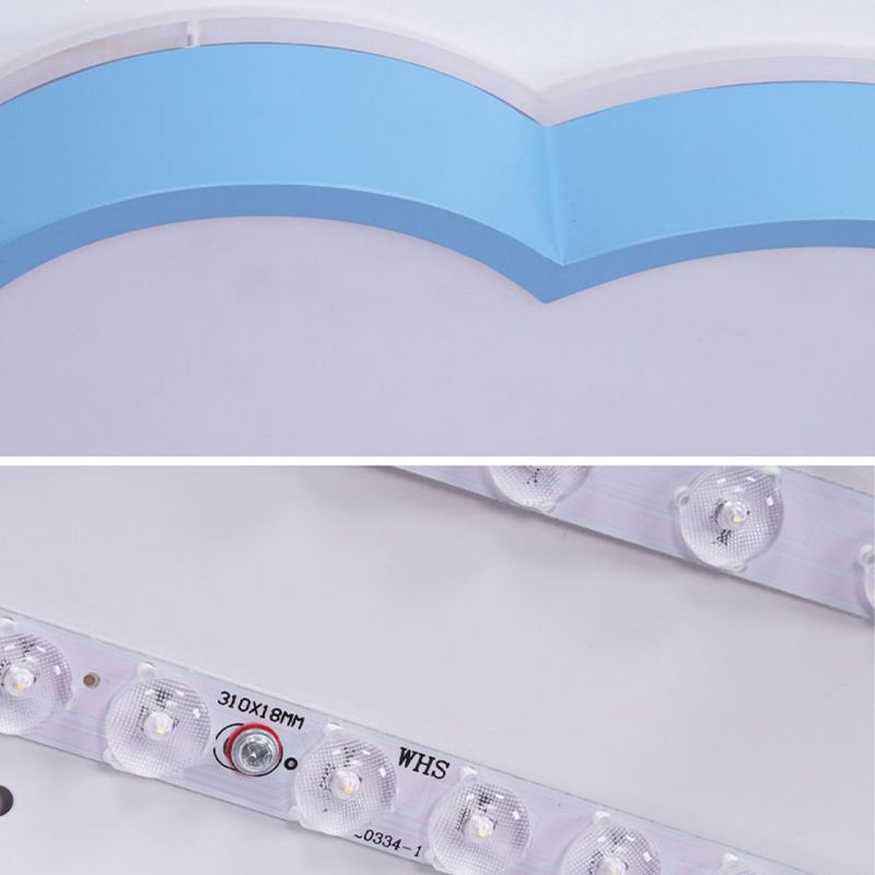 Nordic Style Flush Mount Cloud Metal LED Ceiling Light Fixture for Bedroom