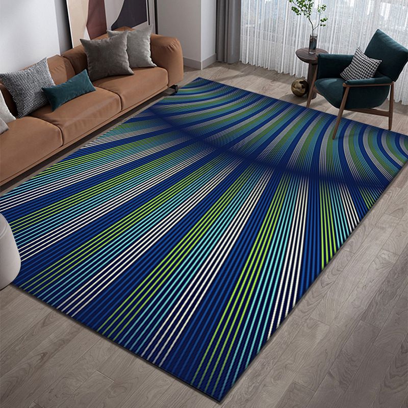 Purple Abstract Graphic Rug Polyester Modern Rug Washable Rug for Home Decor