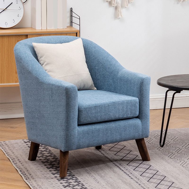 Basic Four Leg Chair with Sloped Arms and Removable Cushions