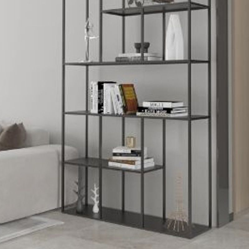 Minimalist Open Metal Etagere Bookcase with Rectangular Shelves Bookcase
