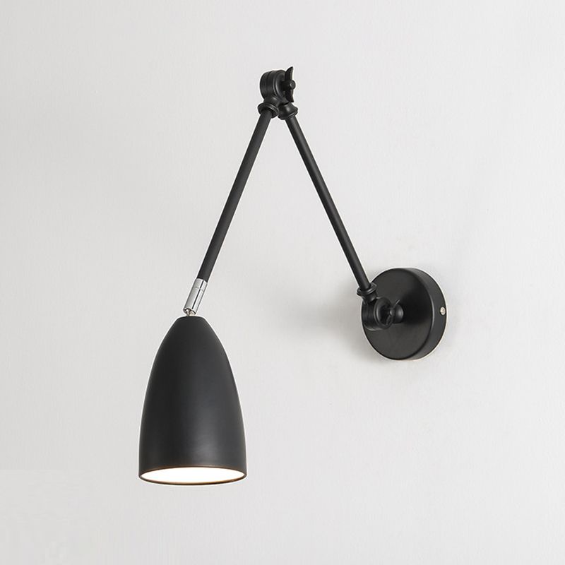Modern Metal Wall Sconce Minimalist Wall Light Fixture with Adjustable Arm