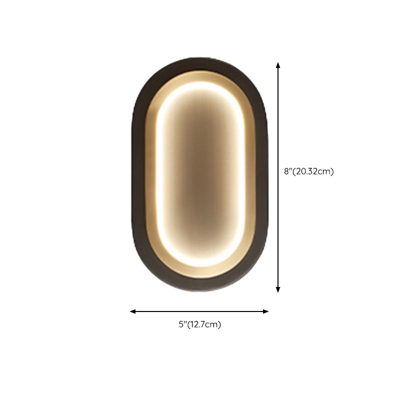 Modern Simple Wall Lamp LED Wall Mount Lamp with Silica Gel Shade for Bedroom