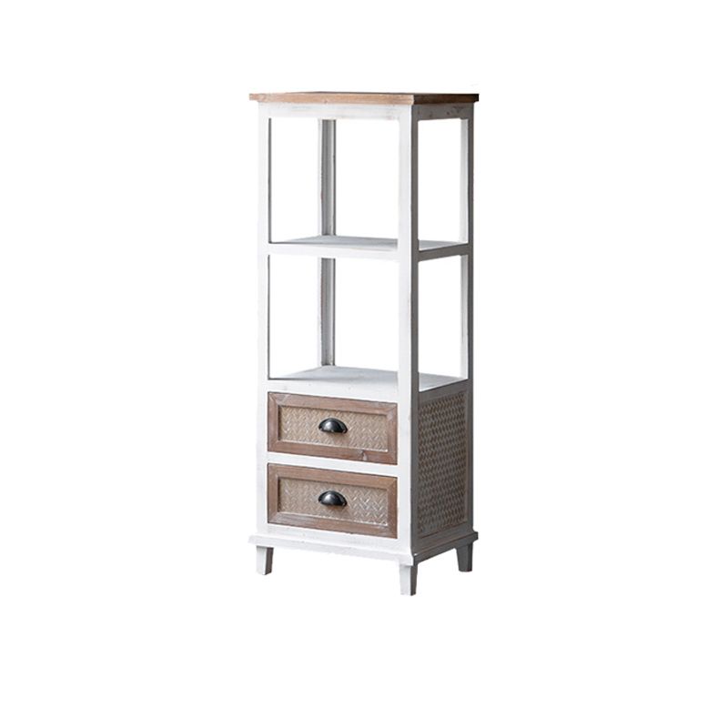 Distressed Wood 1 - Door Accent Cabinet Industrial Shelves Included Cabinet with Drawers