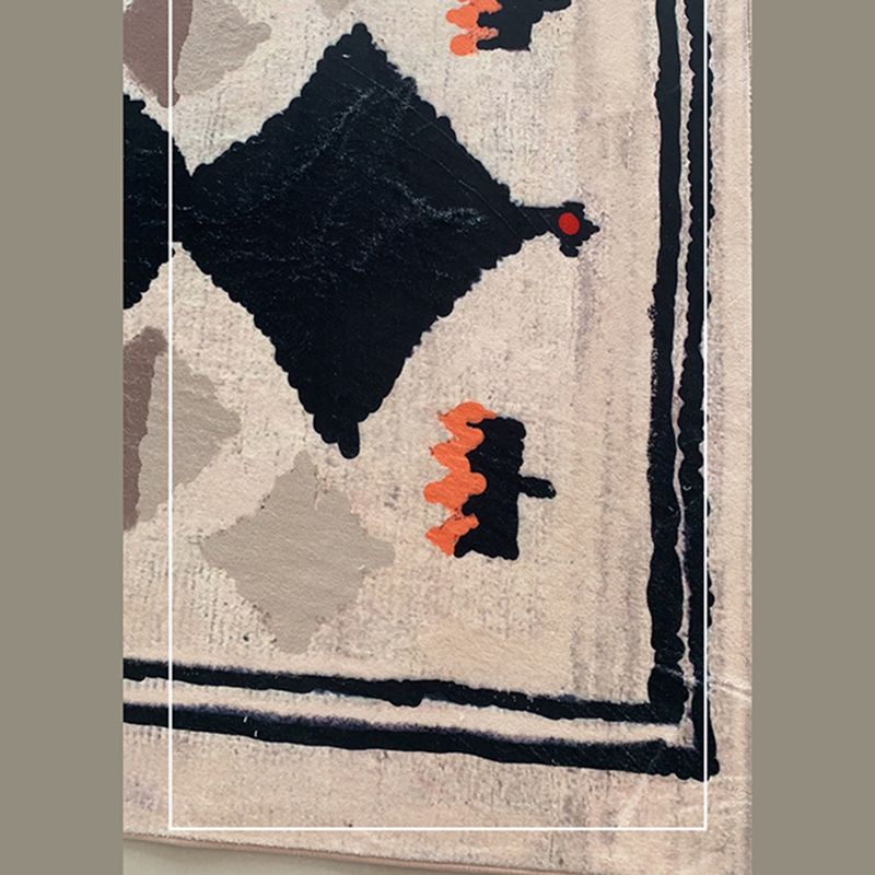 Ausgefallener Marokko-Teppich Antiquitätenmuster Polyester Fläche Teppich Anti-Rutsch-Teppich für Wohnzimmer