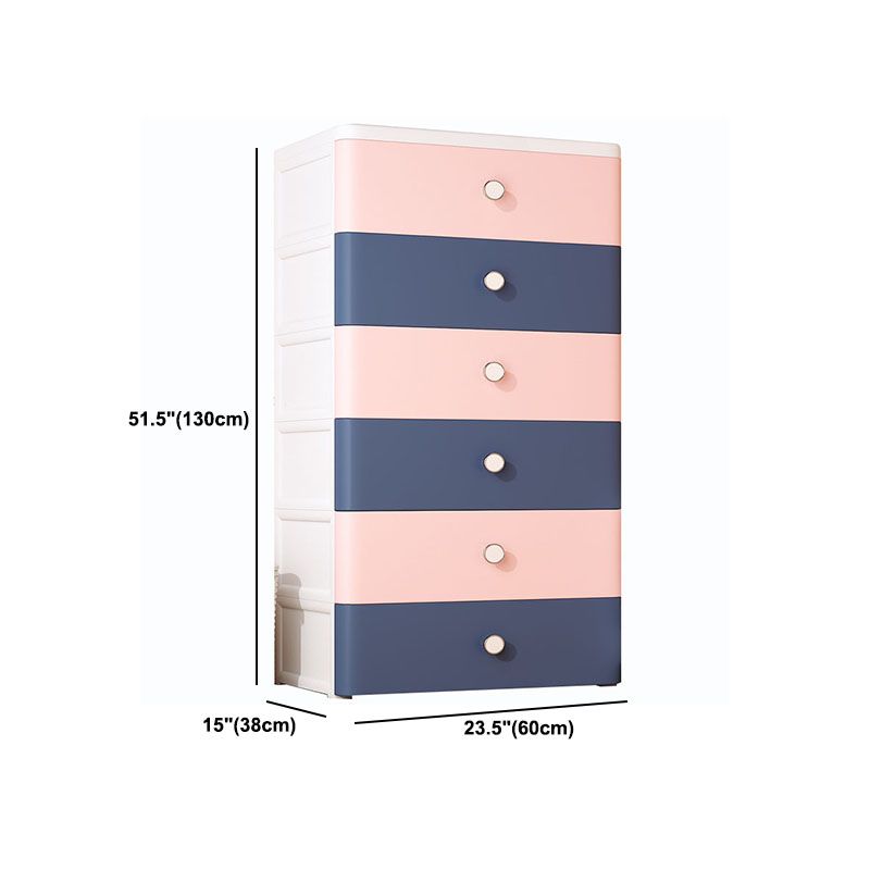 Plastic Wardrobe Cabinet with Drawer Non-Hanging Armoire Cabinet for Home