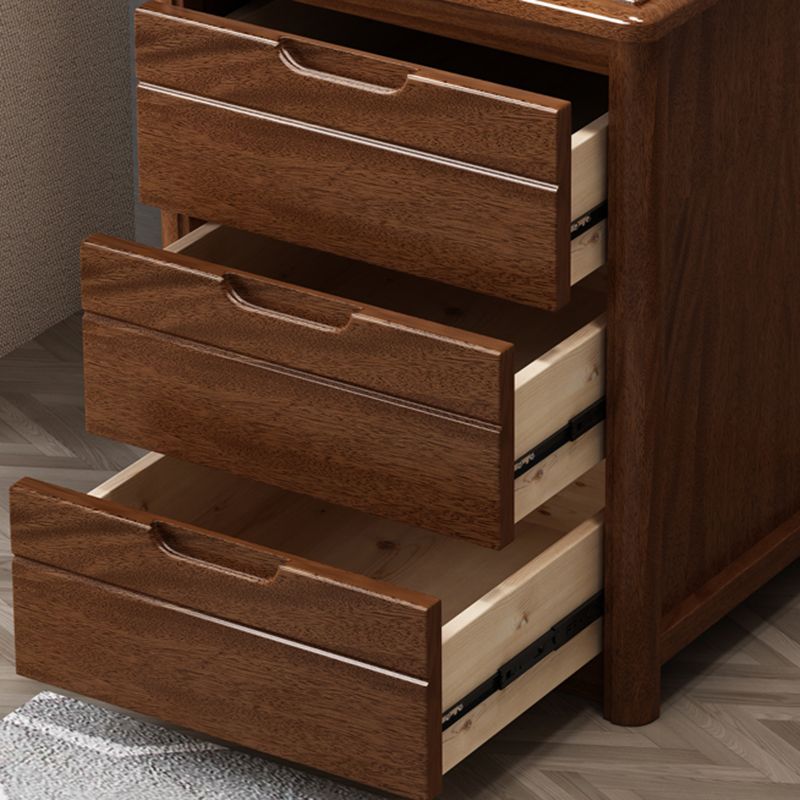 Vertical Chest Bedroom Solid Wood 16" W Storage Chest with Drawers