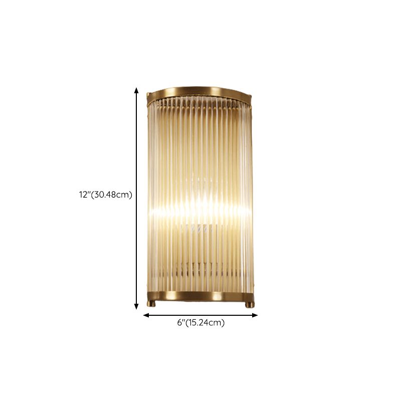 Wall Mounted Light Fixture Modern Glass Wall Mounted Lighting in Gold