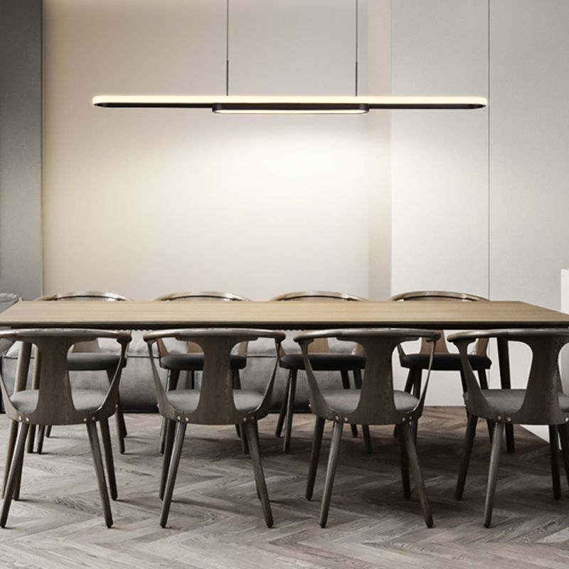 Nordic Modern Style Island Lamp Simple LED Hanging Lighting Fixture for Dining Room