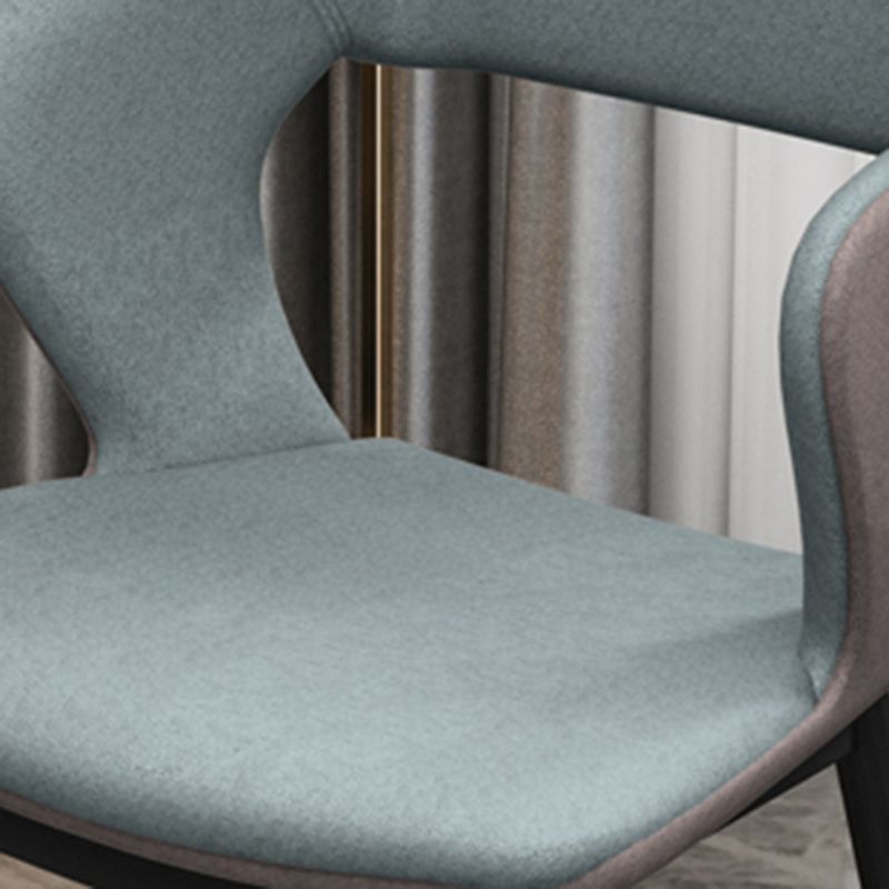 Industrial Style Dining Chair Armless Dining Chair with Metal Legs for Kitchen