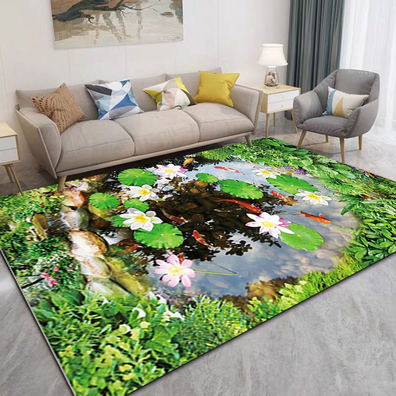 Creatief strandpatroon Tapijt Polyester Indoor Tapijten Stain Resistent gebied Rug voor woningdecoratie